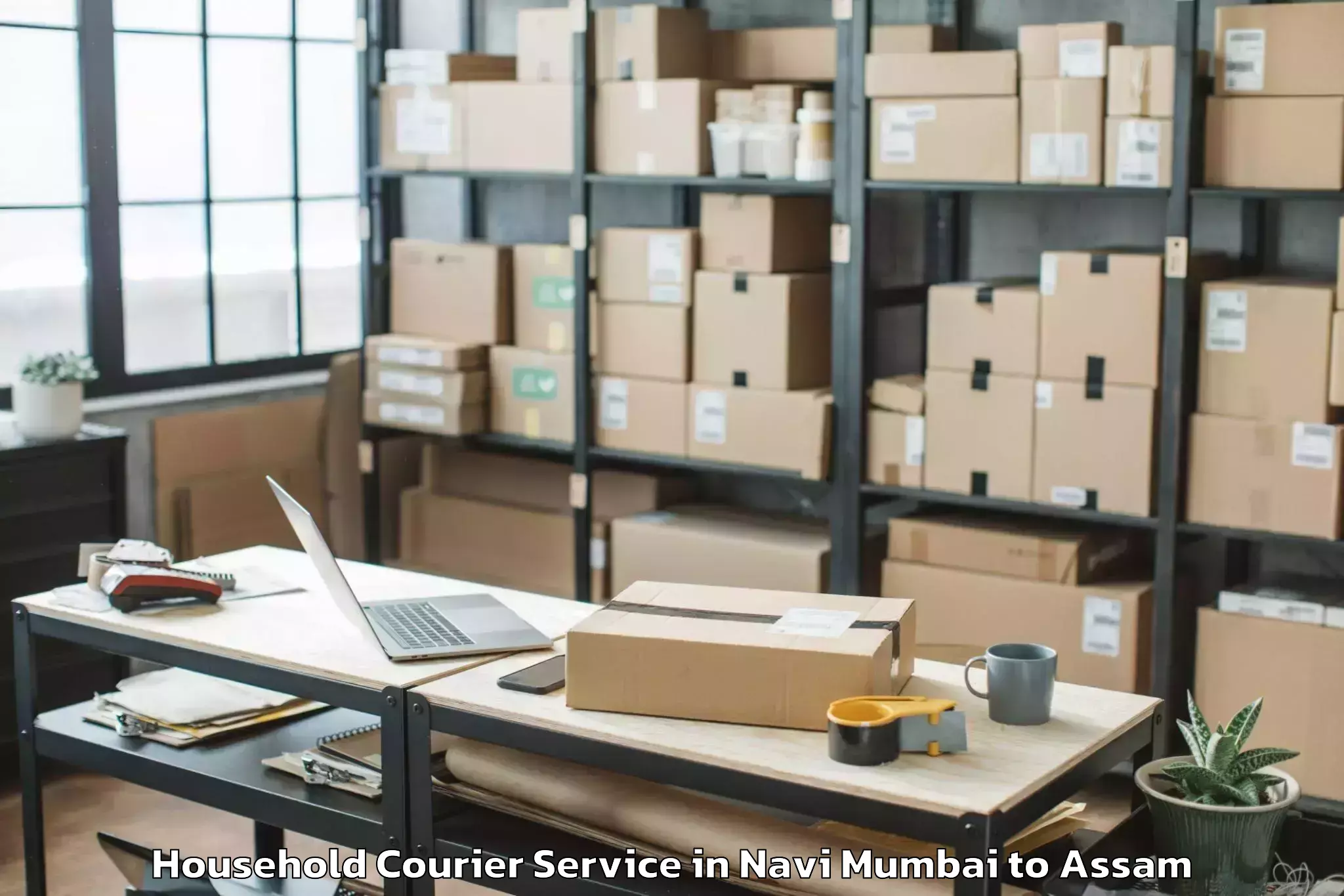 Hassle-Free Navi Mumbai to Mushalpur Household Courier